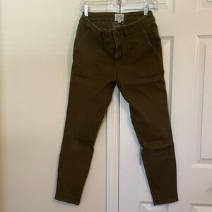 Sanctuary size 27 utility/surplus/skinny pants/trousers olive green Macy’s